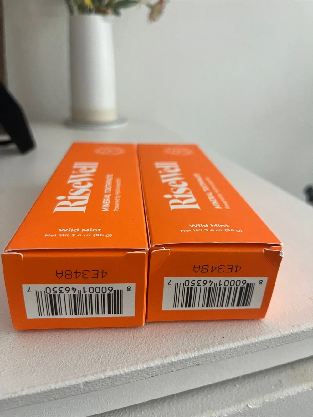 NIB Risewell mineral toothpaste wild mint- lot of 2